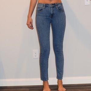 Levi's 721 LONG length high rise skinny jeans